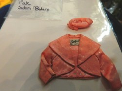 peach satin jacket hat